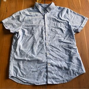 Arizona Jean Company Men's Light Blue Classic Collared Button Up Shirt Size XL